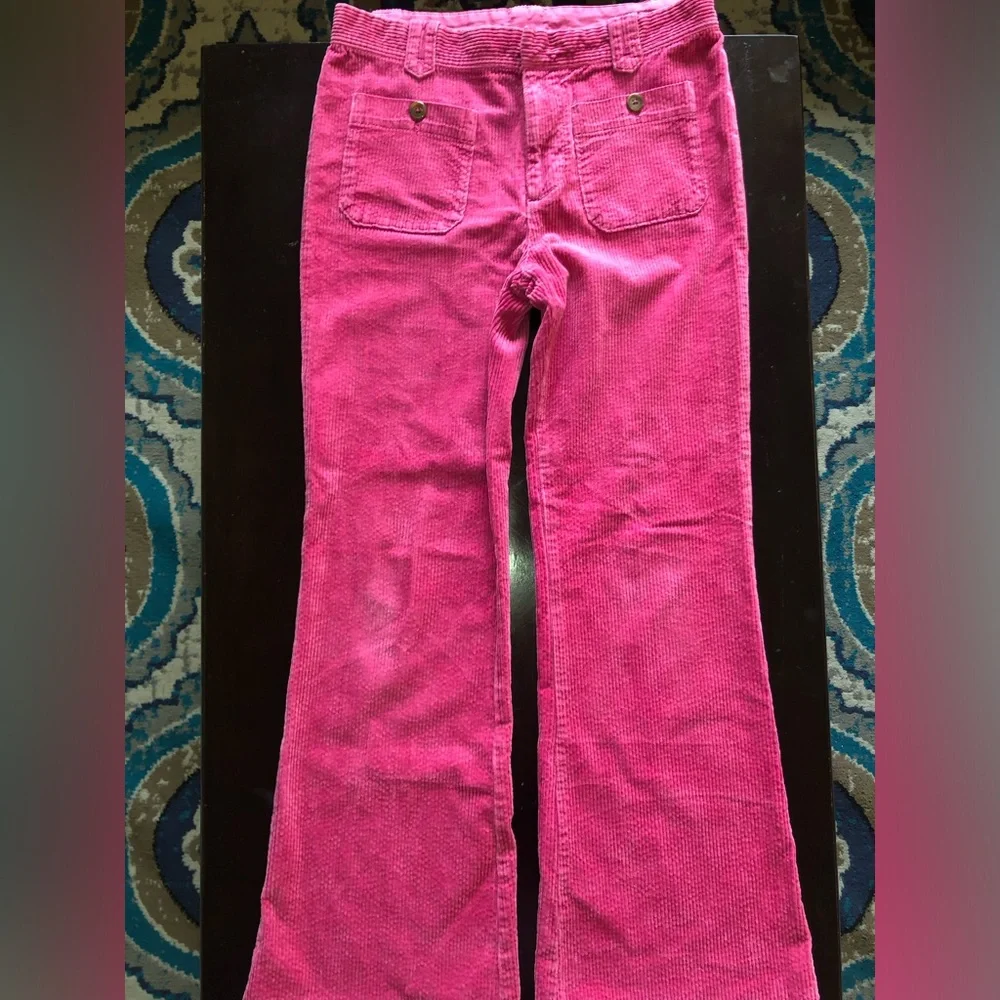 FREE PEOPLE wide wale Pink Corduroys sz 28 FP - Picture 3 of 6